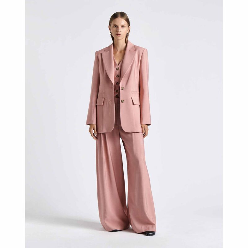 Cue Rose Button Detail Blazer image number 3